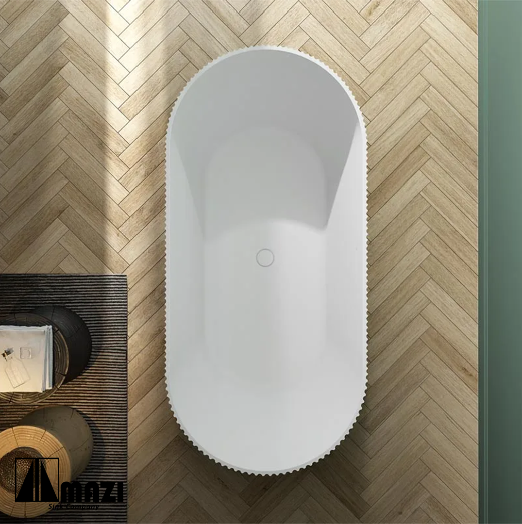 ZeroSink Freestanding Acrylic Soaking Tub TW-7681 - Premium Gallery View