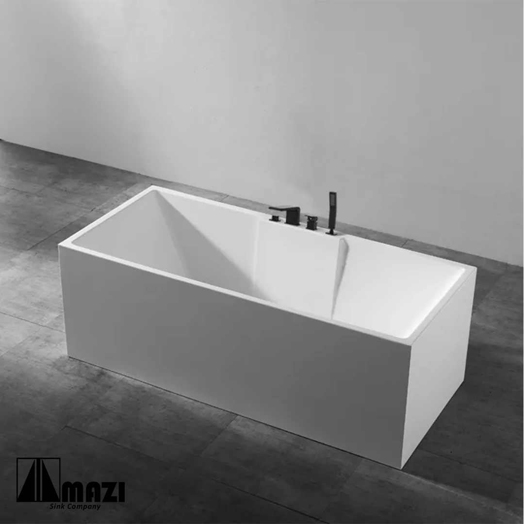 ZeroSink Freestanding Acrylic Soaking Tub TW-6635 - Premium Gallery View