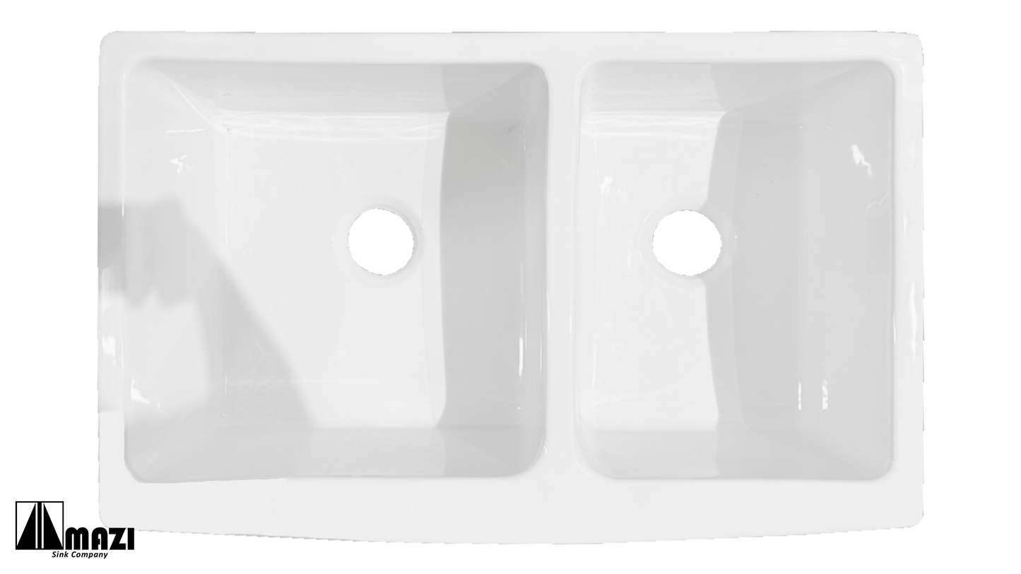 ZeroSink Ceramic Kitchen Farm Sink 1912D - Premium Gallery View