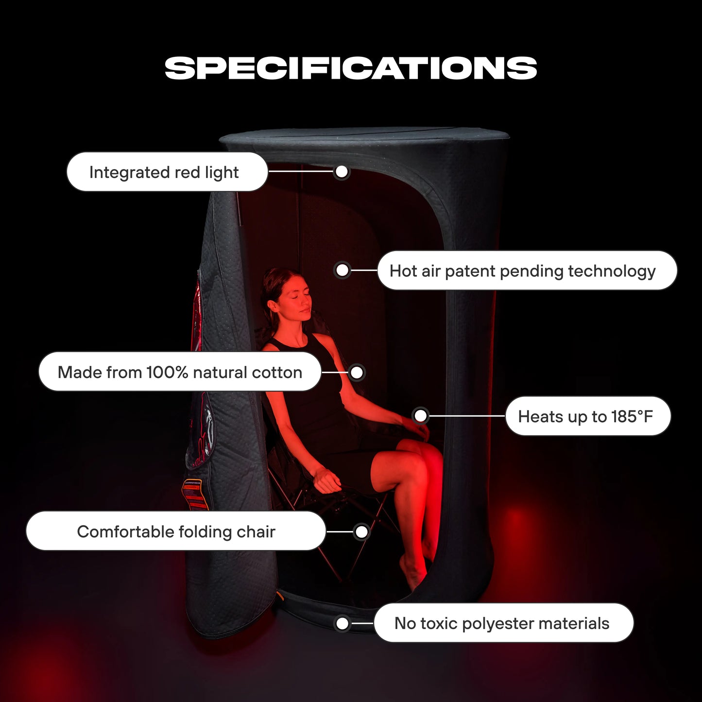 ZeroSink Sauna + Red Light Bundle - Premium Gallery View