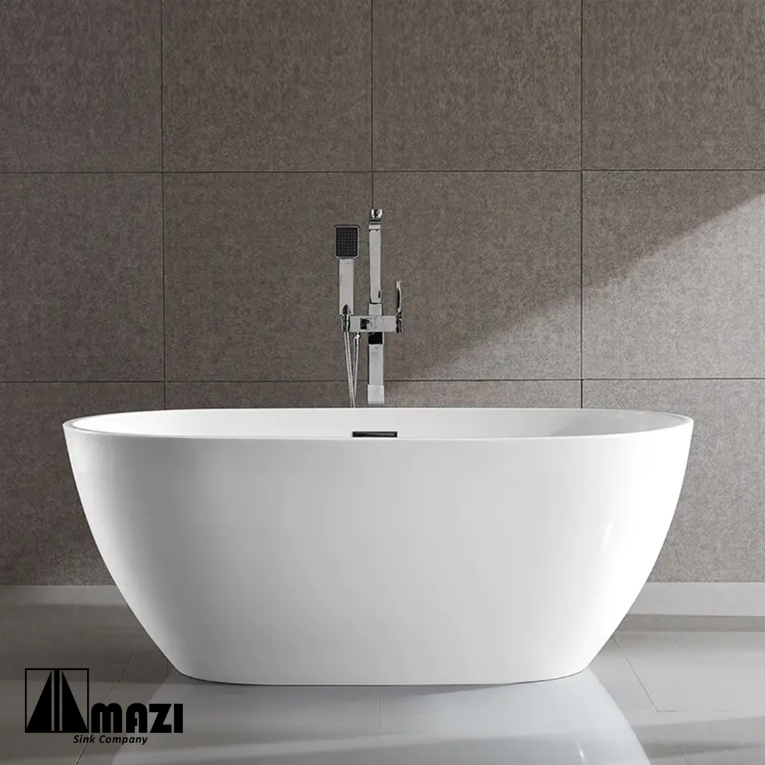 ZeroSink Freestanding Acrylic Soaking Tub 6602 - Premium Gallery View