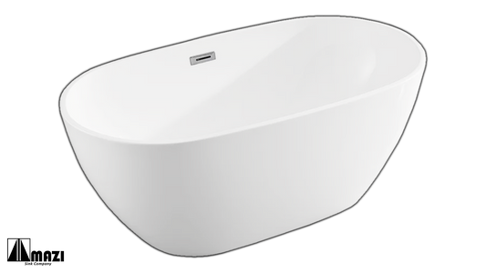 ZeroSink Freestanding Acrylic Soaking Tub 6602 - Premium Gallery View