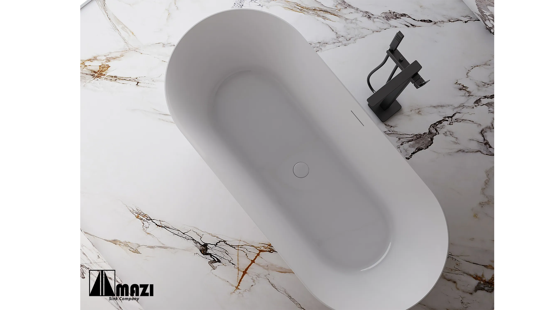 ZeroSink Freestanding Acrylic Soaking Tub TW-6611 - Premium Gallery View