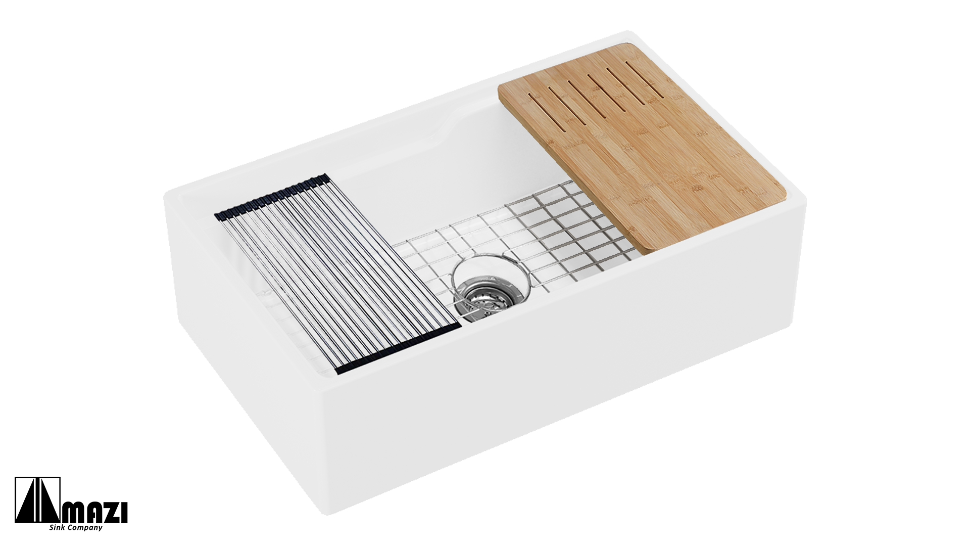 ZeroSink Ceramic Workstation Farm Sink BL3320S Bundle - Premium Gallery View