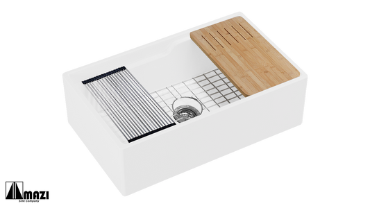 ZeroSink Ceramic Workstation Farm Sink BL3320S Bundle - Premium Gallery View