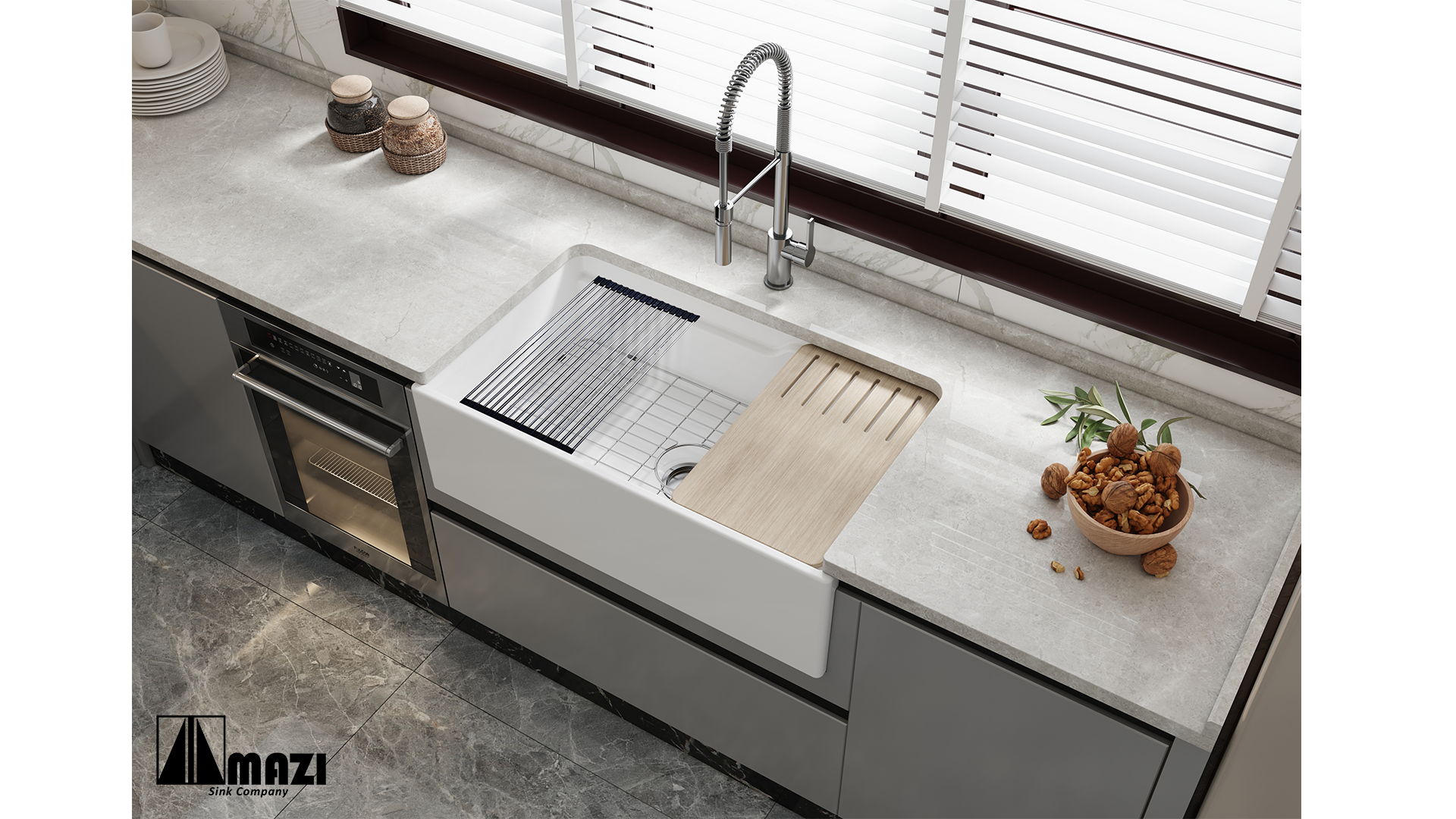 ZeroSink Ceramic Workstation Farm Sink BL3320S Bundle - Premium Gallery View