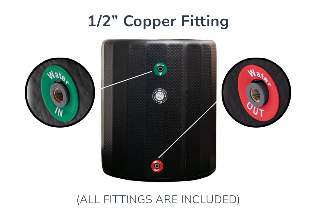 ZeroSink COLD PLUNGE - ICE BARREL & 1HP CHILLER (INDOOR/OUTDOOR) - Premium Gallery View