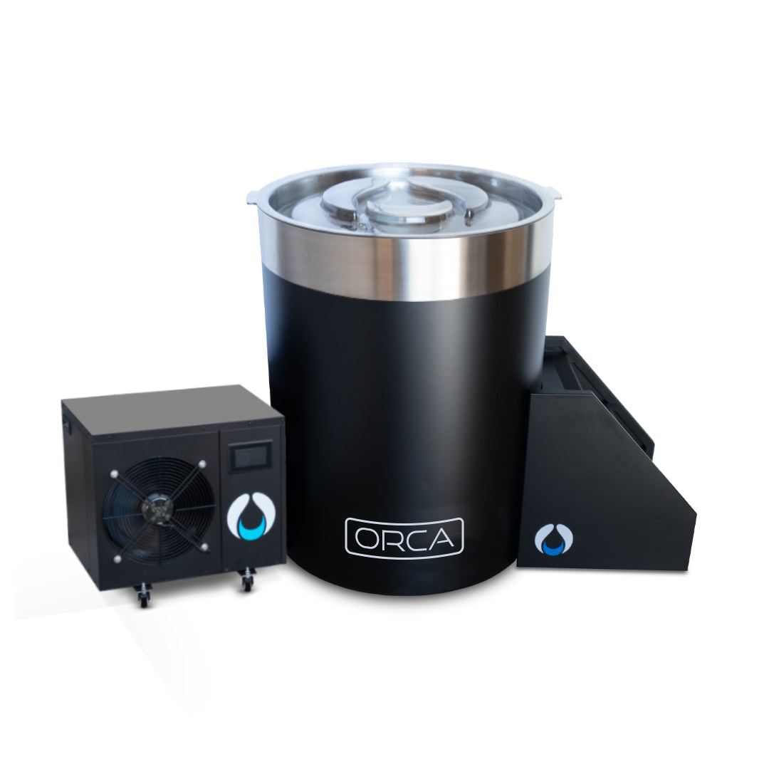 ZeroSink THE WELL - STAINLESS STEEL ICE BARREL IN BLACK - Premium Gallery View