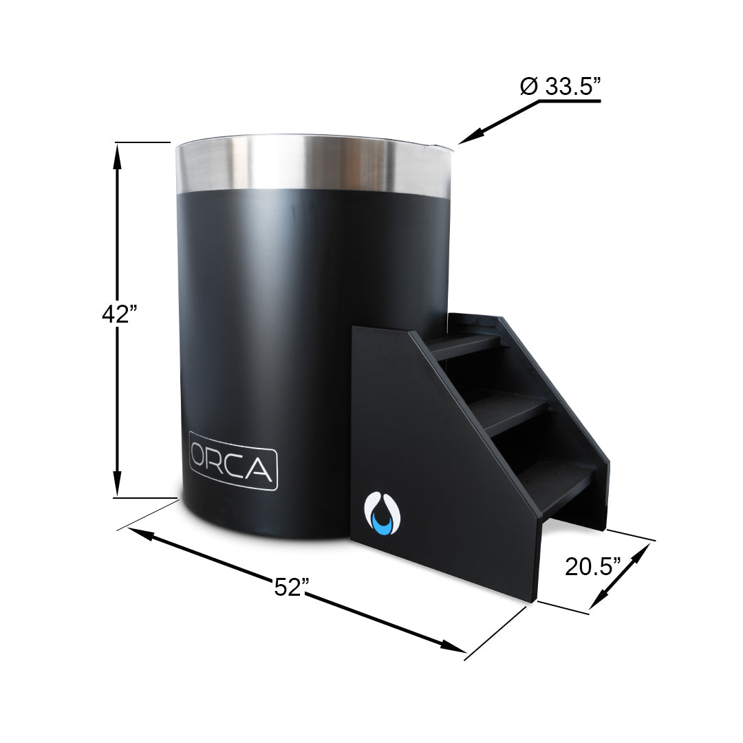 ZeroSink THE WELL - STAINLESS STEEL ICE BARREL IN BLACK - Premium Gallery View