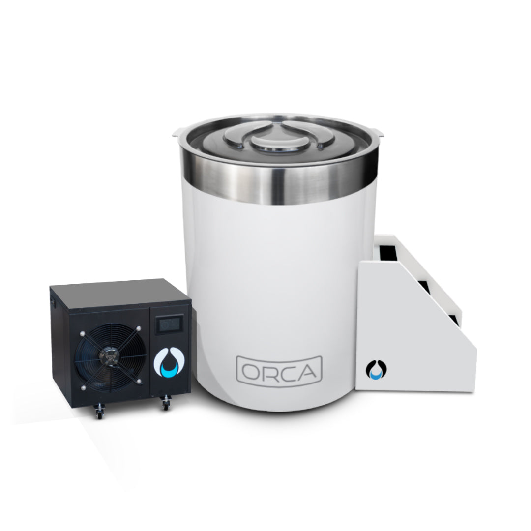ZeroSink THE WELL - STAINLESS STEEL ICE BARREL IN WHITE (Pre-Order Now) - Premium Gallery View