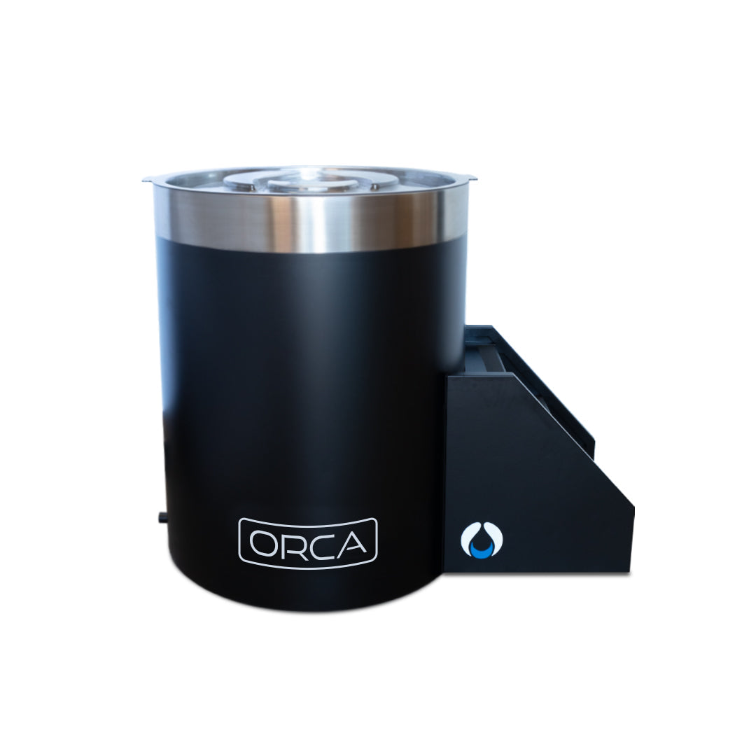 ZeroSink THE WELL - STAINLESS STEEL ICE BARREL IN BLACK - Premium Gallery View