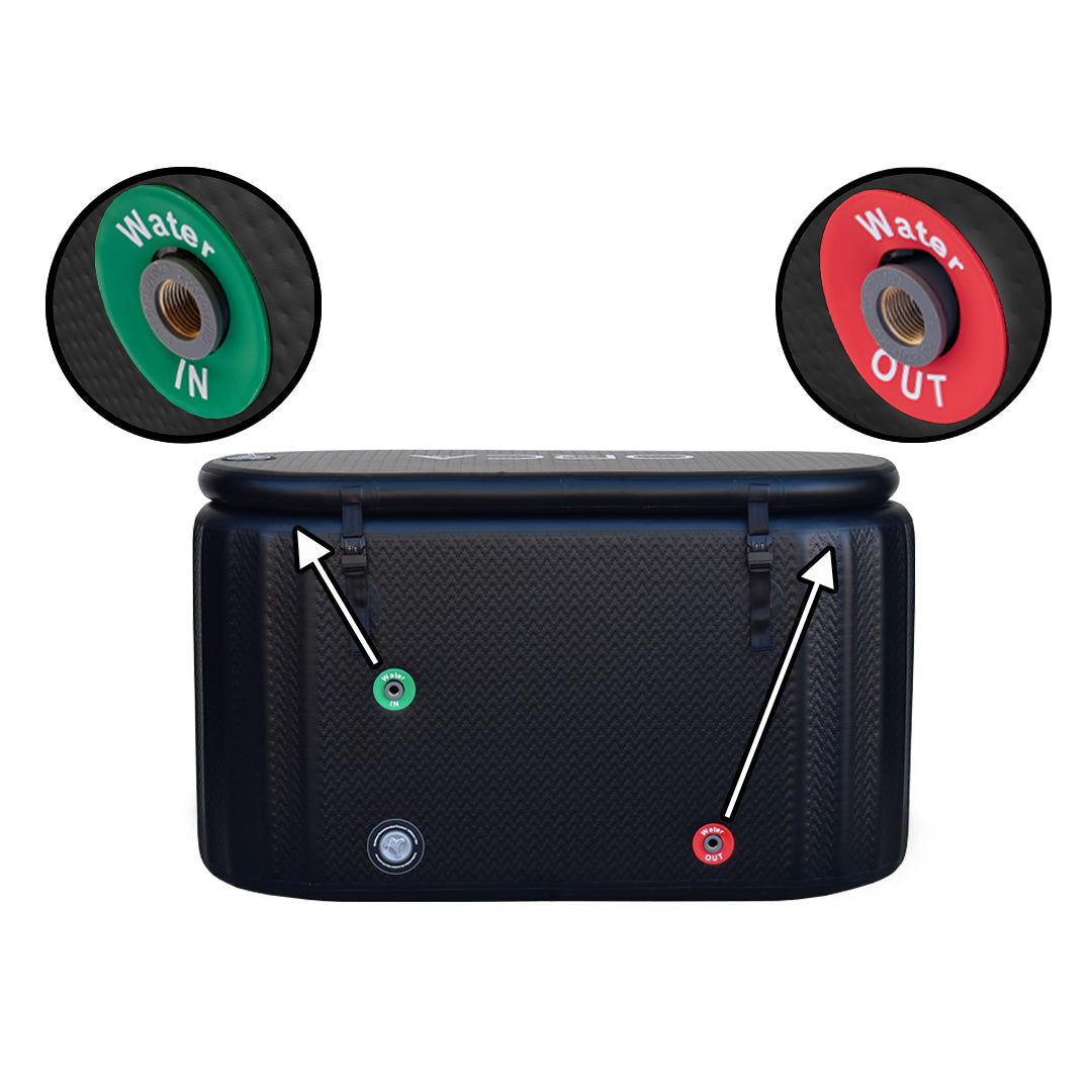 ZeroSink COLD PLUNGE - THE MIGALOO IN BLACK & 1HP CHILLER (INDOOR/OUTDOOR) - Premium Gallery View