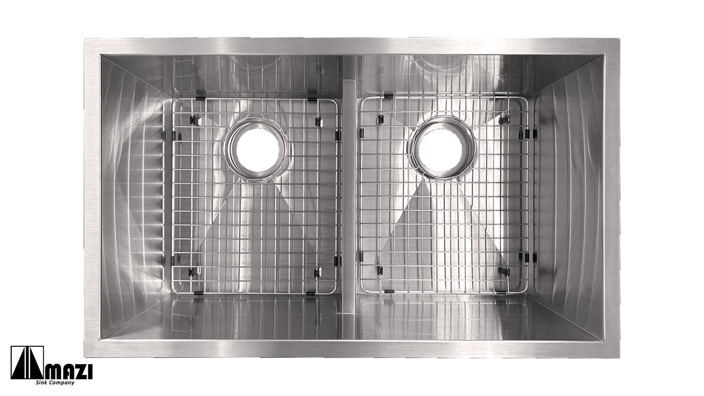 ZeroSink Stainless Steel Handmade Kitchen Sink HBELD3219 Bundle - Premium Gallery View