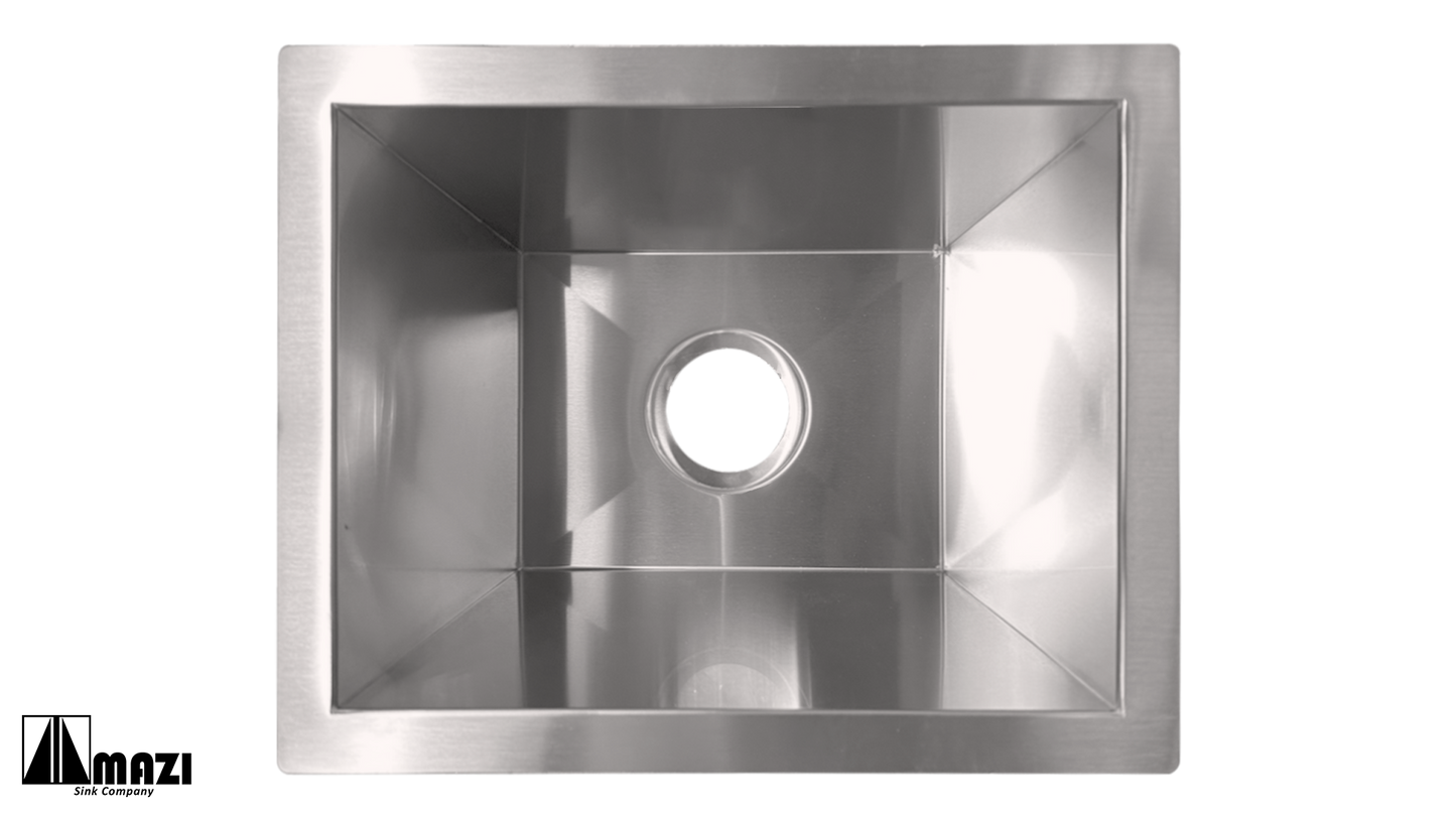 ZeroSink Stainless Steel Handmade Bar Sink HBS1512 - Premium Gallery View