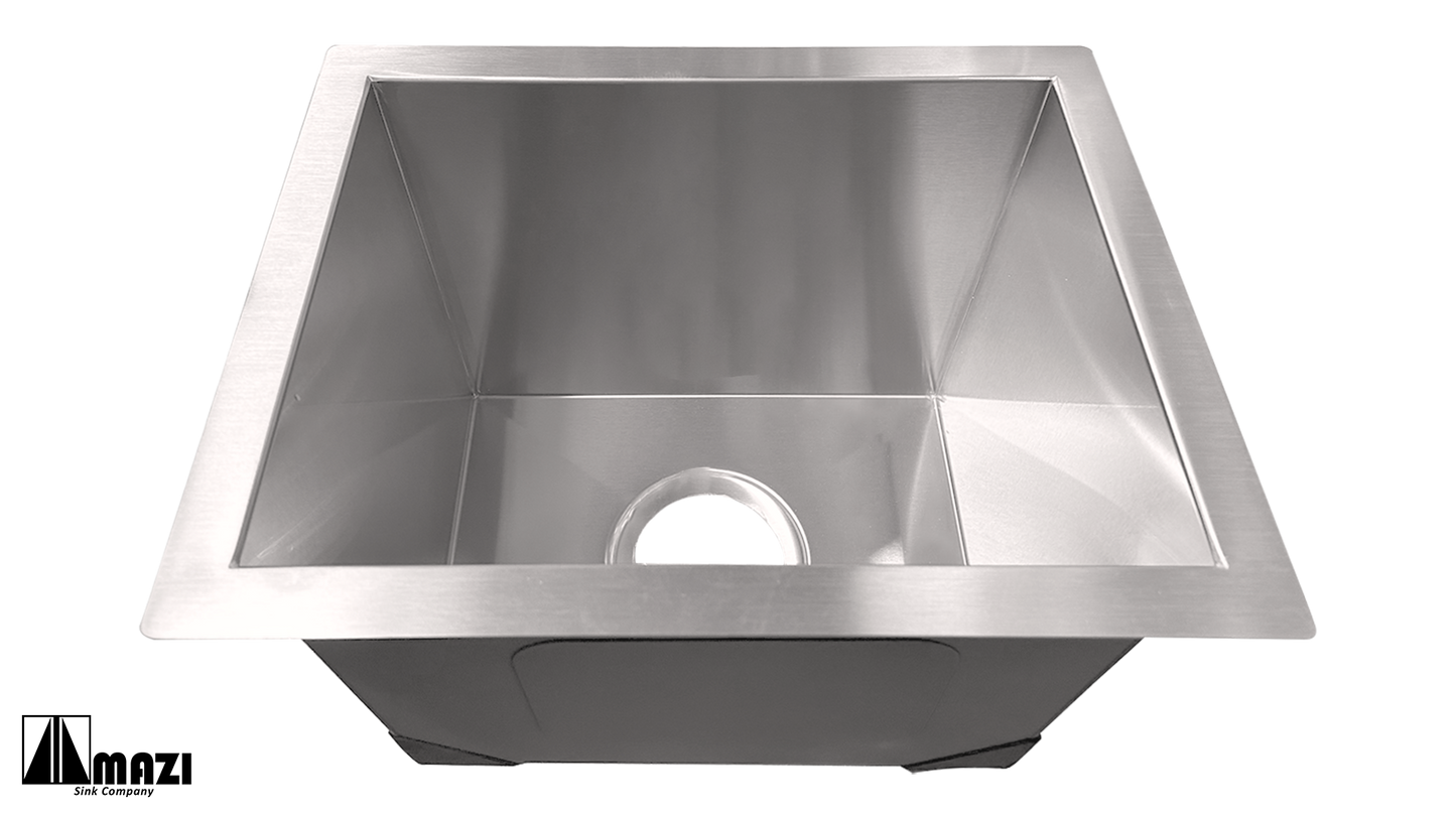 ZeroSink Stainless Steel Handmade Bar Sink HBS1512 - Premium Gallery View