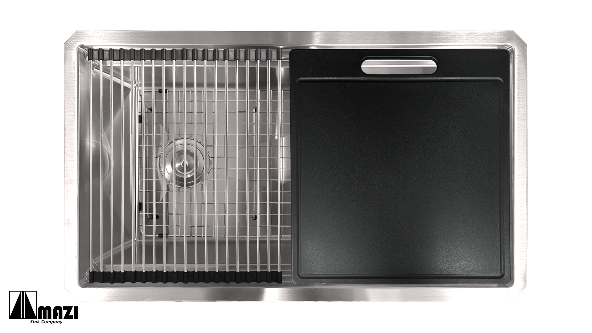 ZeroSink Stainless Steel Workstation Sink UV3319DL - Premium Gallery View