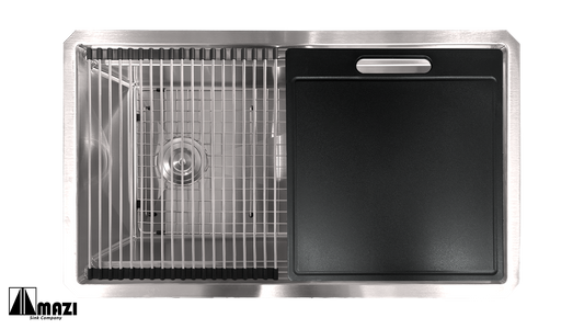 ZeroSink Stainless Steel Workstation Sink UV3319DL - Premium Gallery View