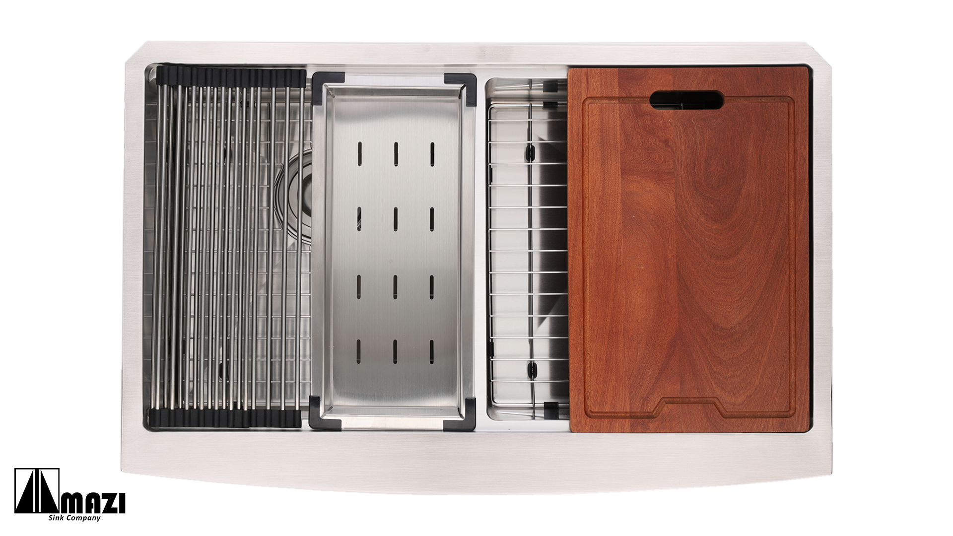 ZeroSink Stainless Steel Workstation Farm Sink LEFD3321 - Premium Gallery View