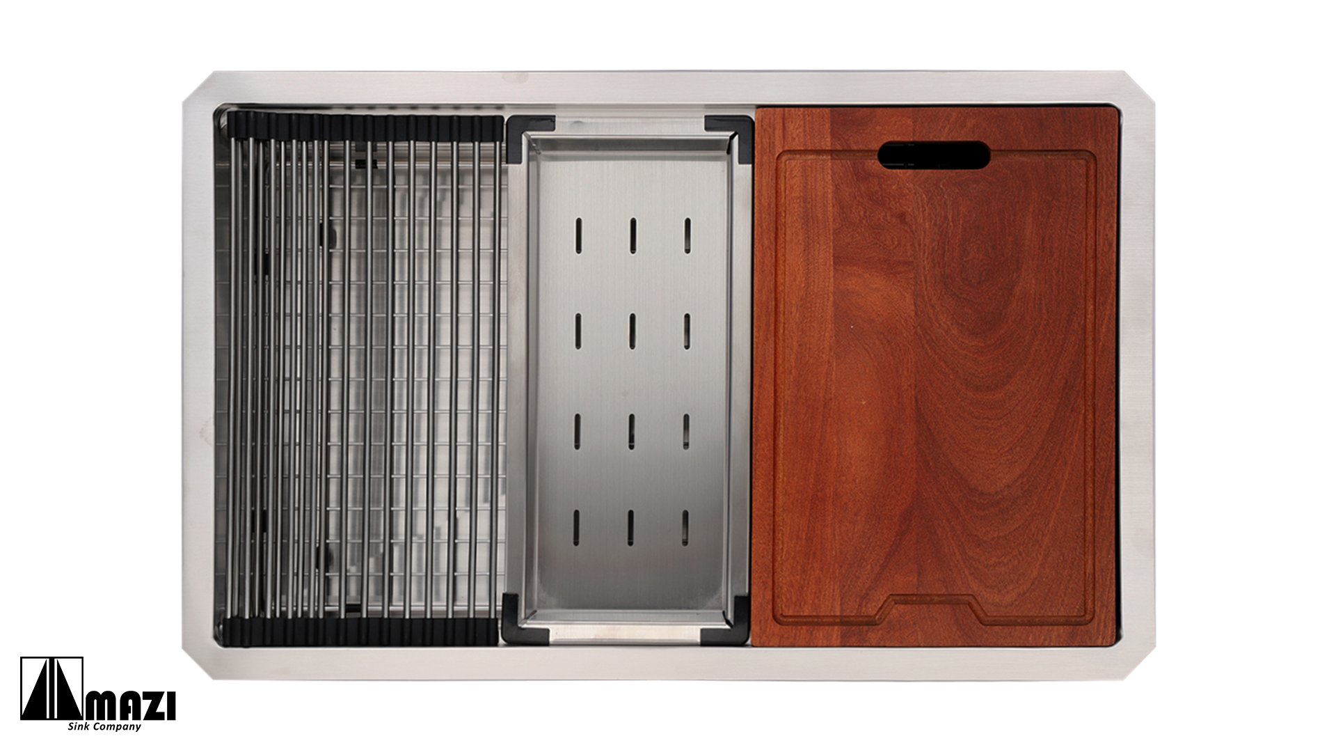 ZeroSink Stainless Steel Workstation Sink LHBO3219 - Premium Gallery View