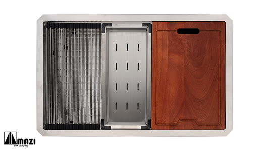 ZeroSink Stainless Steel Workstation Sink LHBO3219 - Premium Gallery View