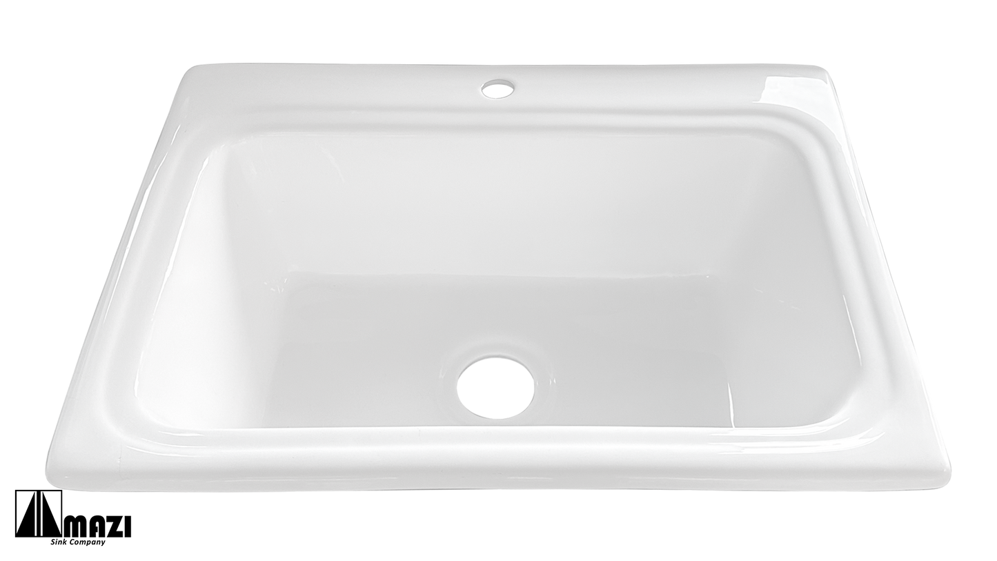 ZeroSink Cast Iron Kitchen Sink NH6007 - Premium Gallery View