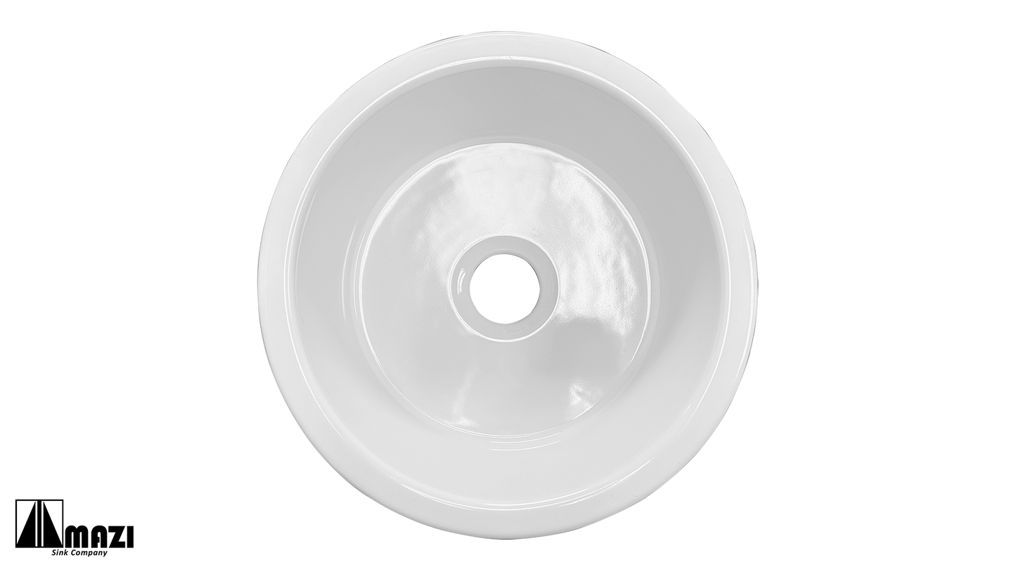 ZeroSink Ceramic Undermount Bar Sink BL1818R Bundle - Premium Gallery View