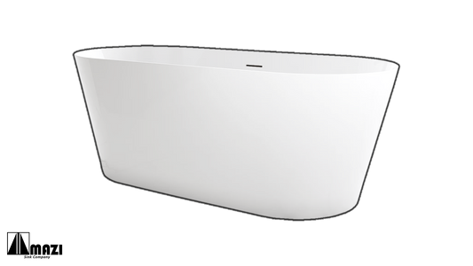 ZeroSink Freestanding Acrylic Soaking Tub TW-6611 - Premium Gallery View