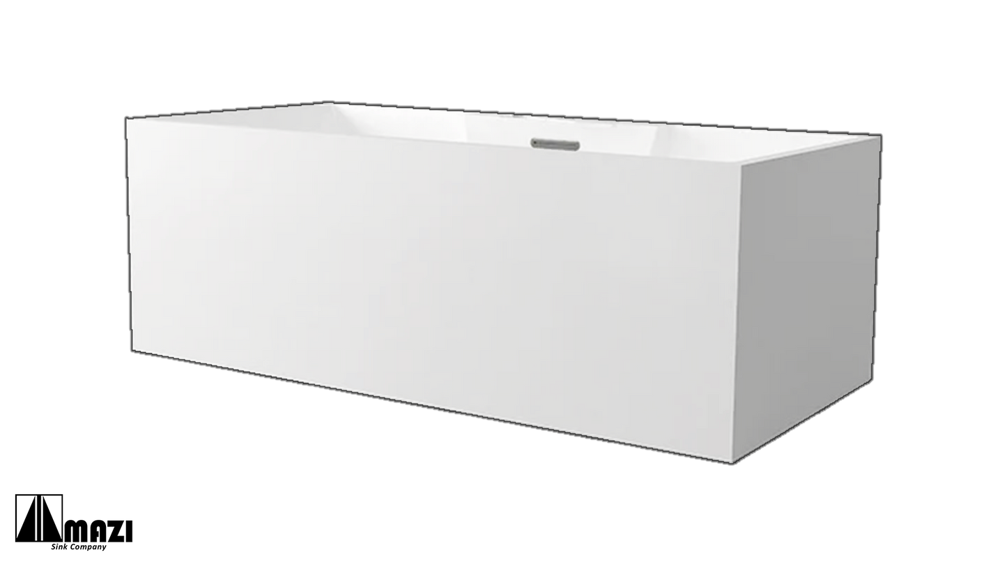 ZeroSink Freestanding Acrylic Soaking Tub TW-6635 - Premium Gallery View