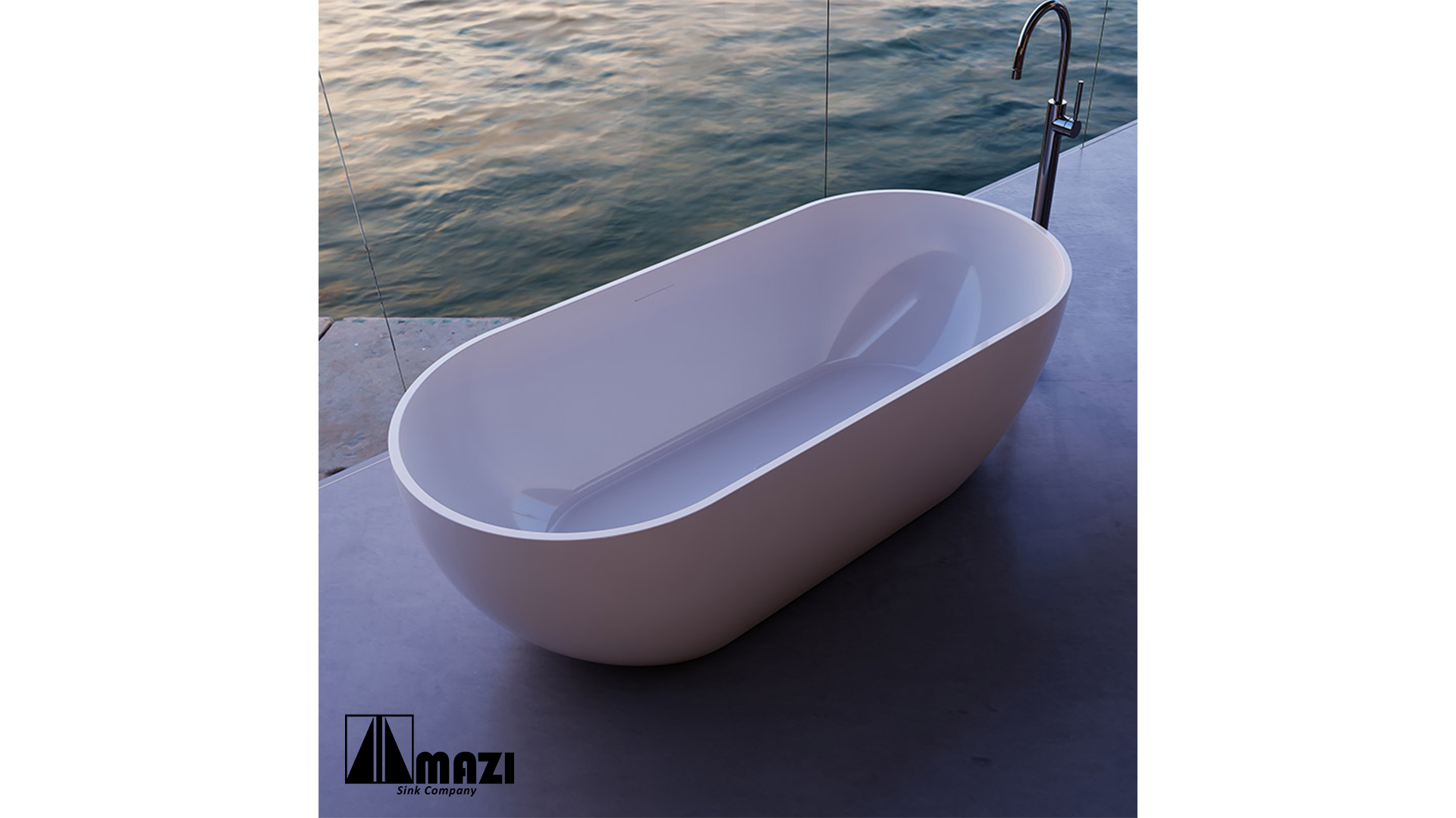 ZeroSink Freestanding Acrylic Soaking Tub TW-7506 - Premium Gallery View