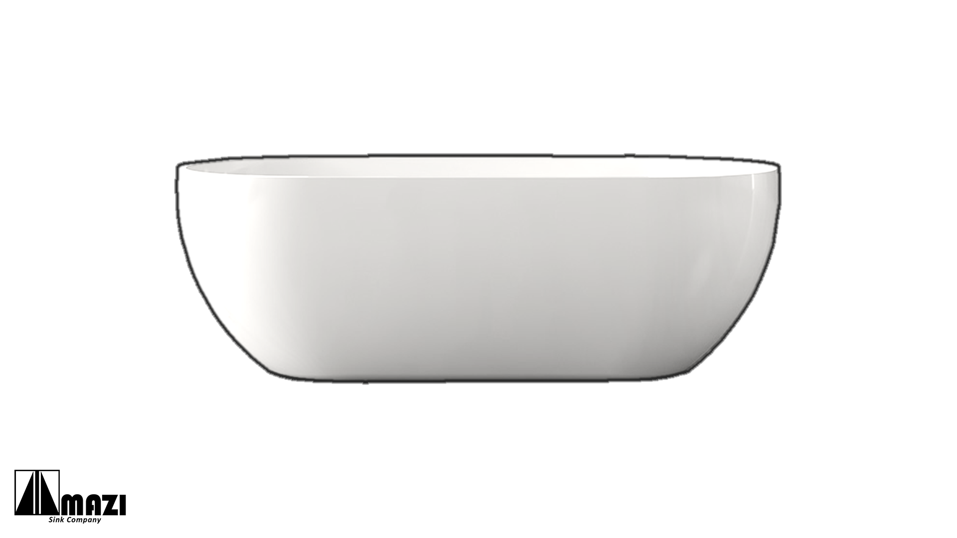 ZeroSink Freestanding Acrylic Soaking Tub TW-7506 - Premium Gallery View