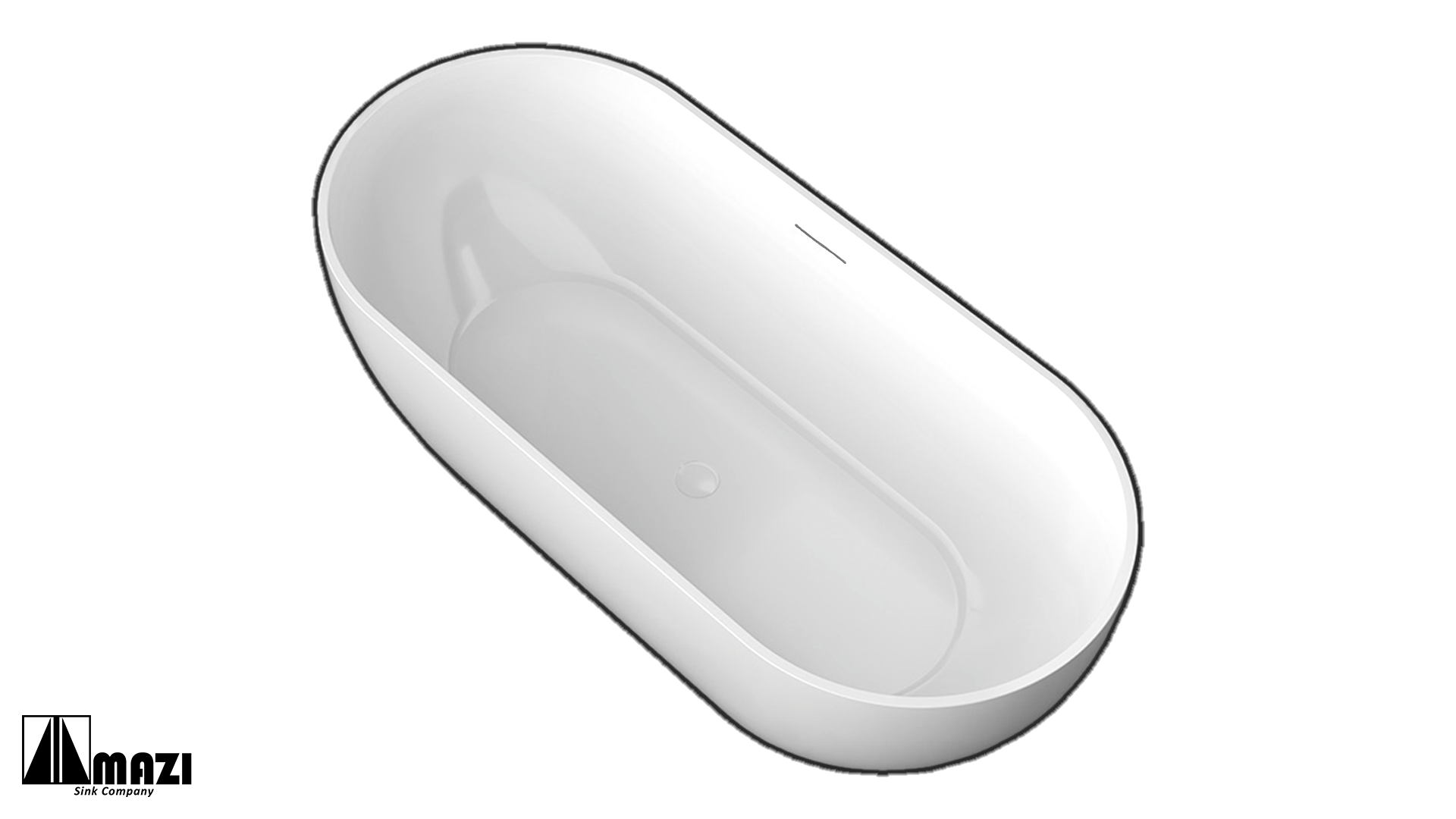 ZeroSink Freestanding Acrylic Soaking Tub TW-7506 - Premium Gallery View