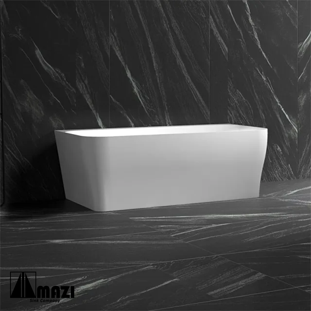 ZeroSink Freestanding Acrylic Soaking Tub TW-7609 - Premium Gallery View