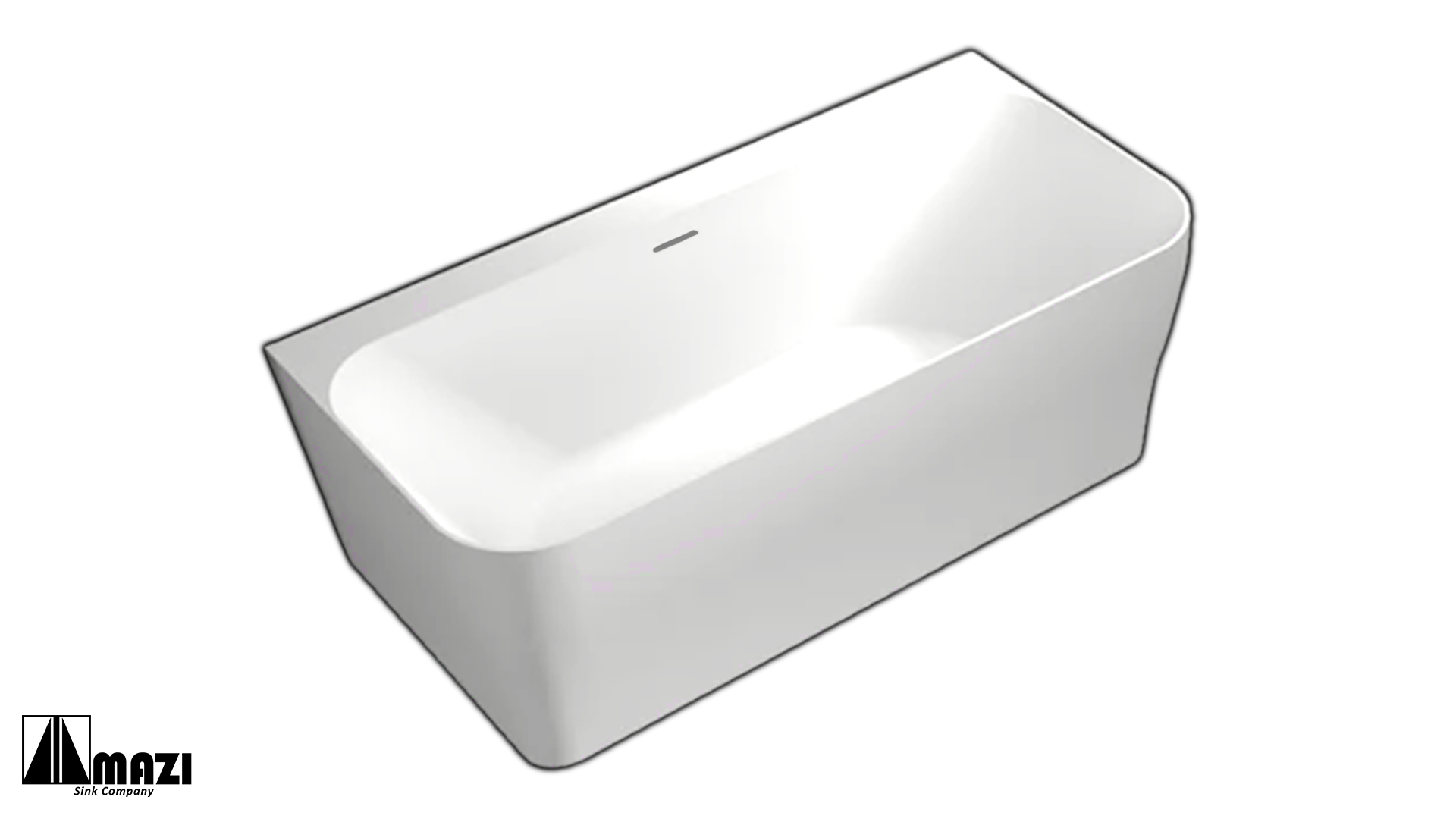 ZeroSink Freestanding Acrylic Soaking Tub TW-7609 - Premium Gallery View