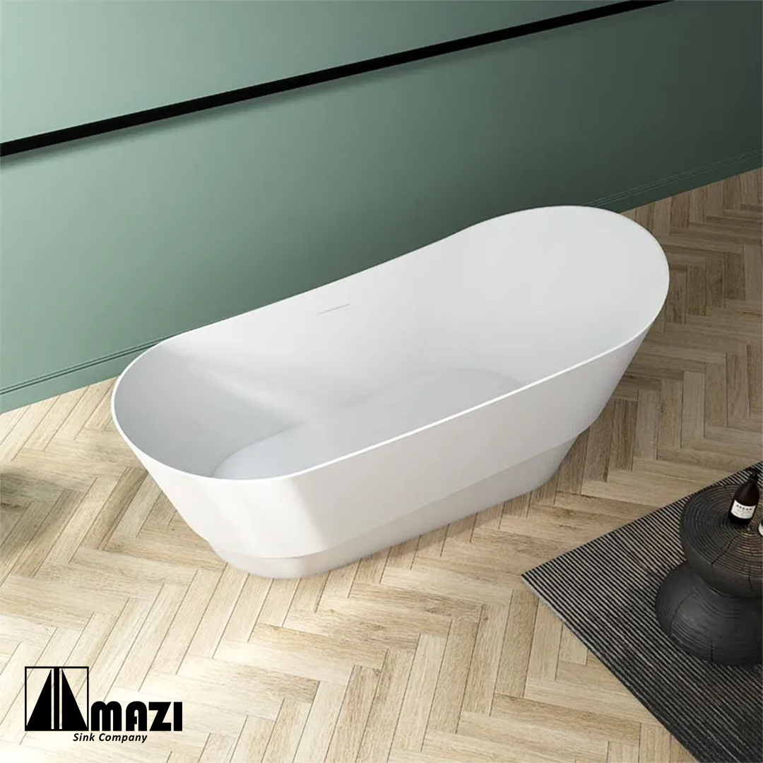 ZeroSink Freestanding Acrylic Soaking Tub TW-7673 - Premium Gallery View