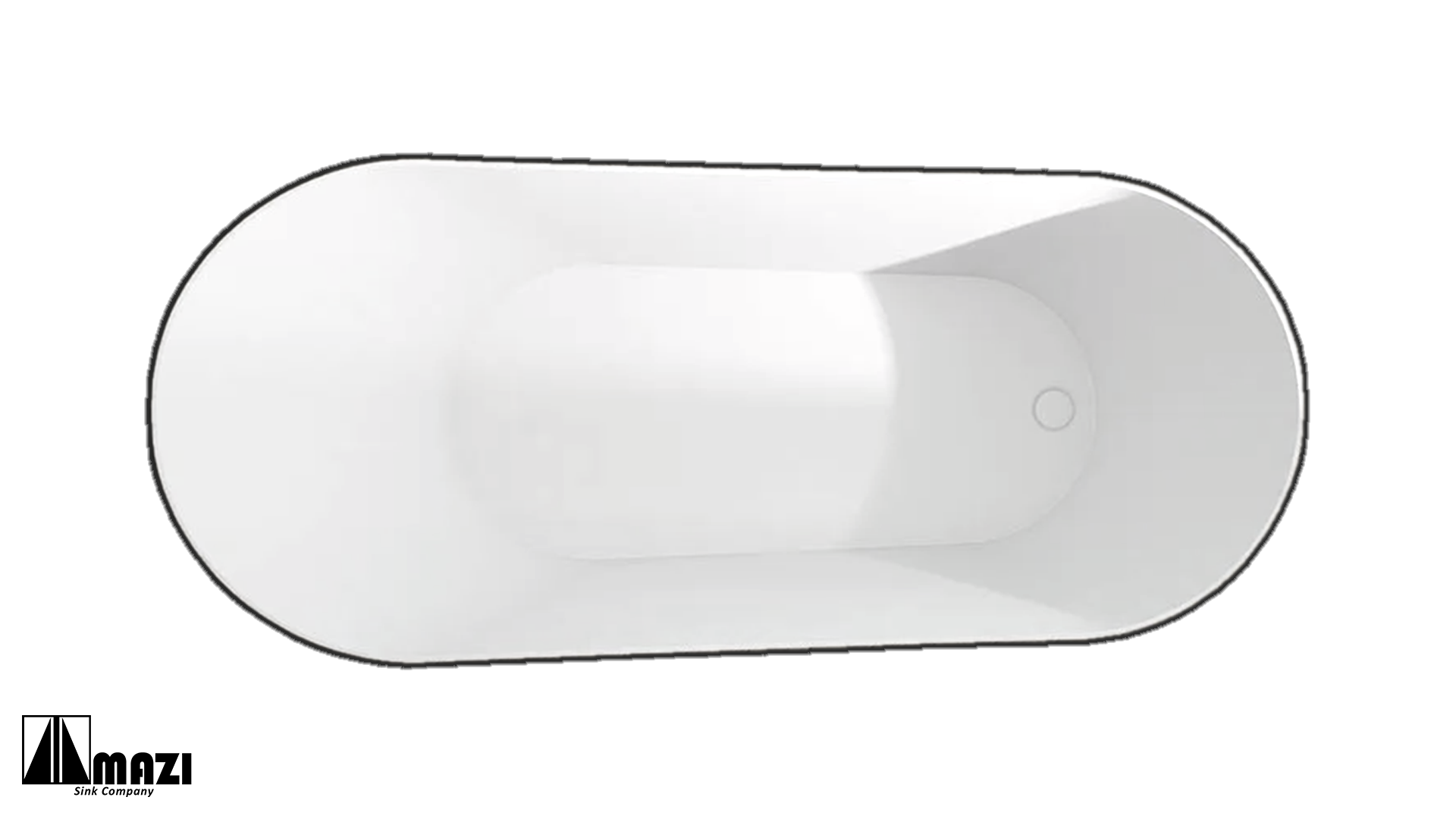 ZeroSink Freestanding Acrylic Soaking Tub TW-7673 - Premium Gallery View