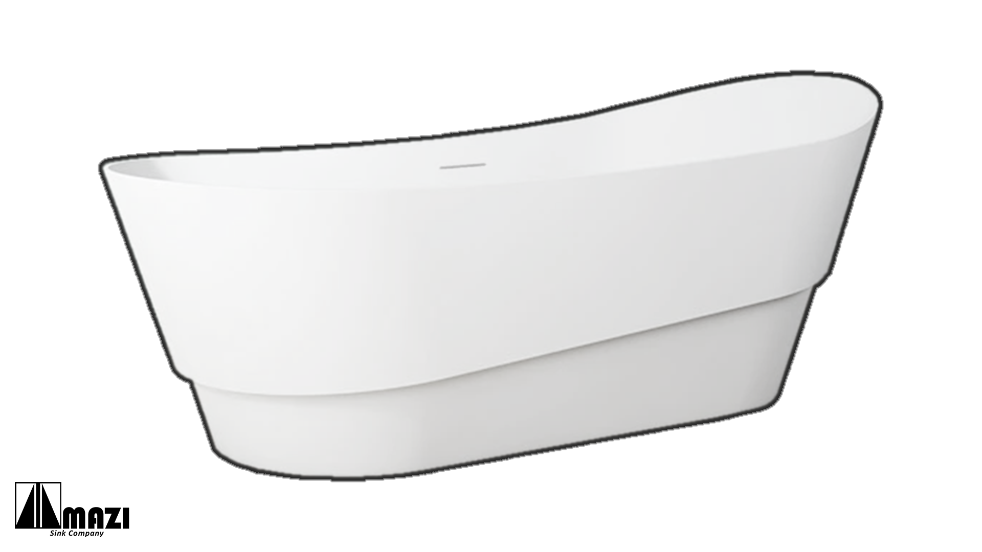 ZeroSink Freestanding Acrylic Soaking Tub TW-7673 - Premium Gallery View