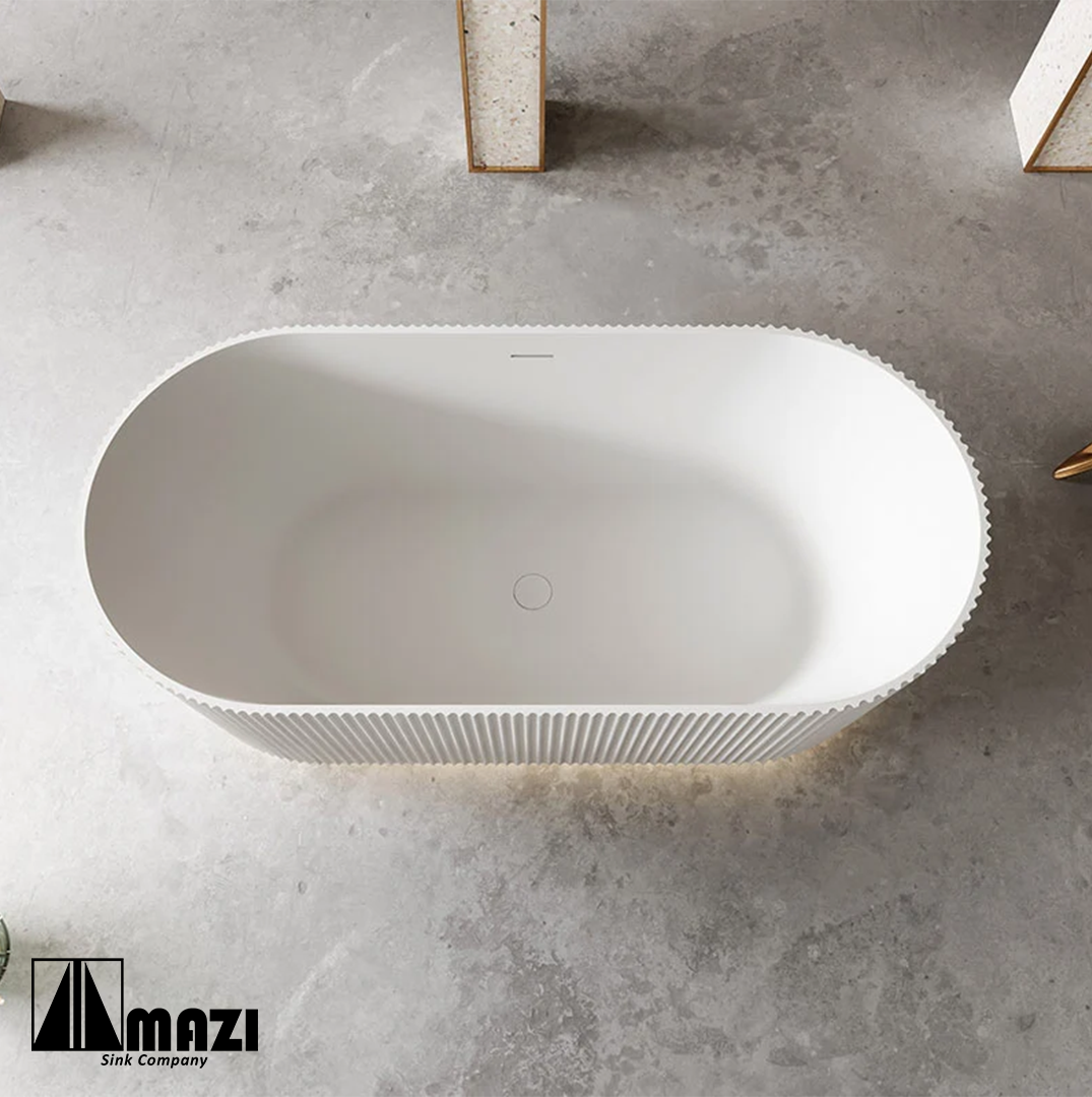 ZeroSink Freestanding Acrylic Soaking Tub TW-7681 - Premium Gallery View