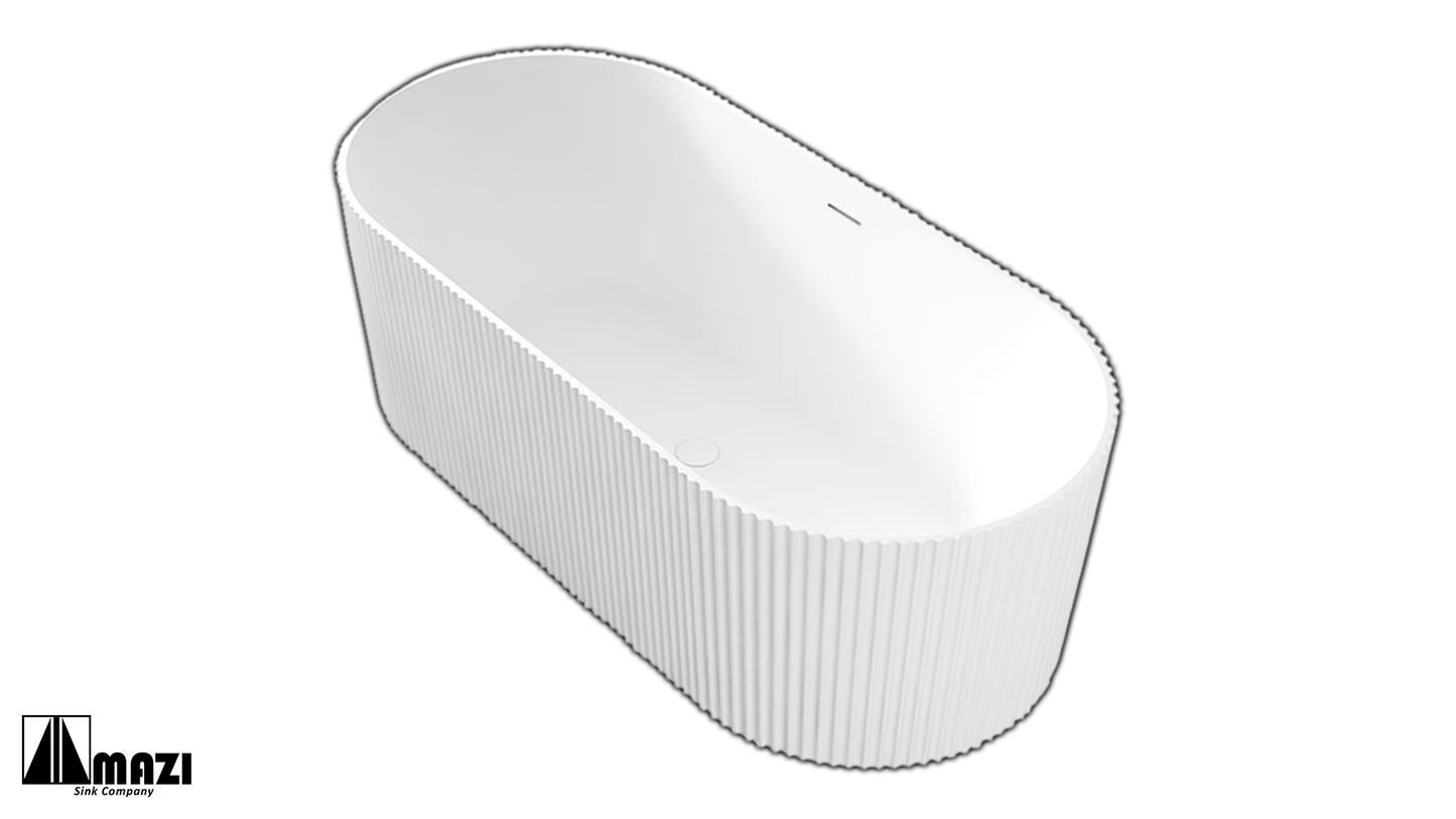 ZeroSink Freestanding Acrylic Soaking Tub TW-7681 - Premium Gallery View