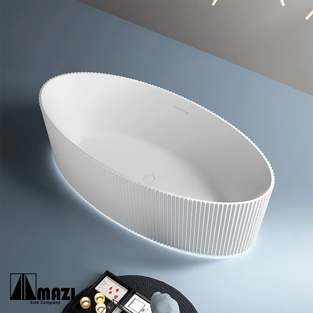 ZeroSink Freestanding Acrylic Soaking Tub TW-7687 - Premium Gallery View