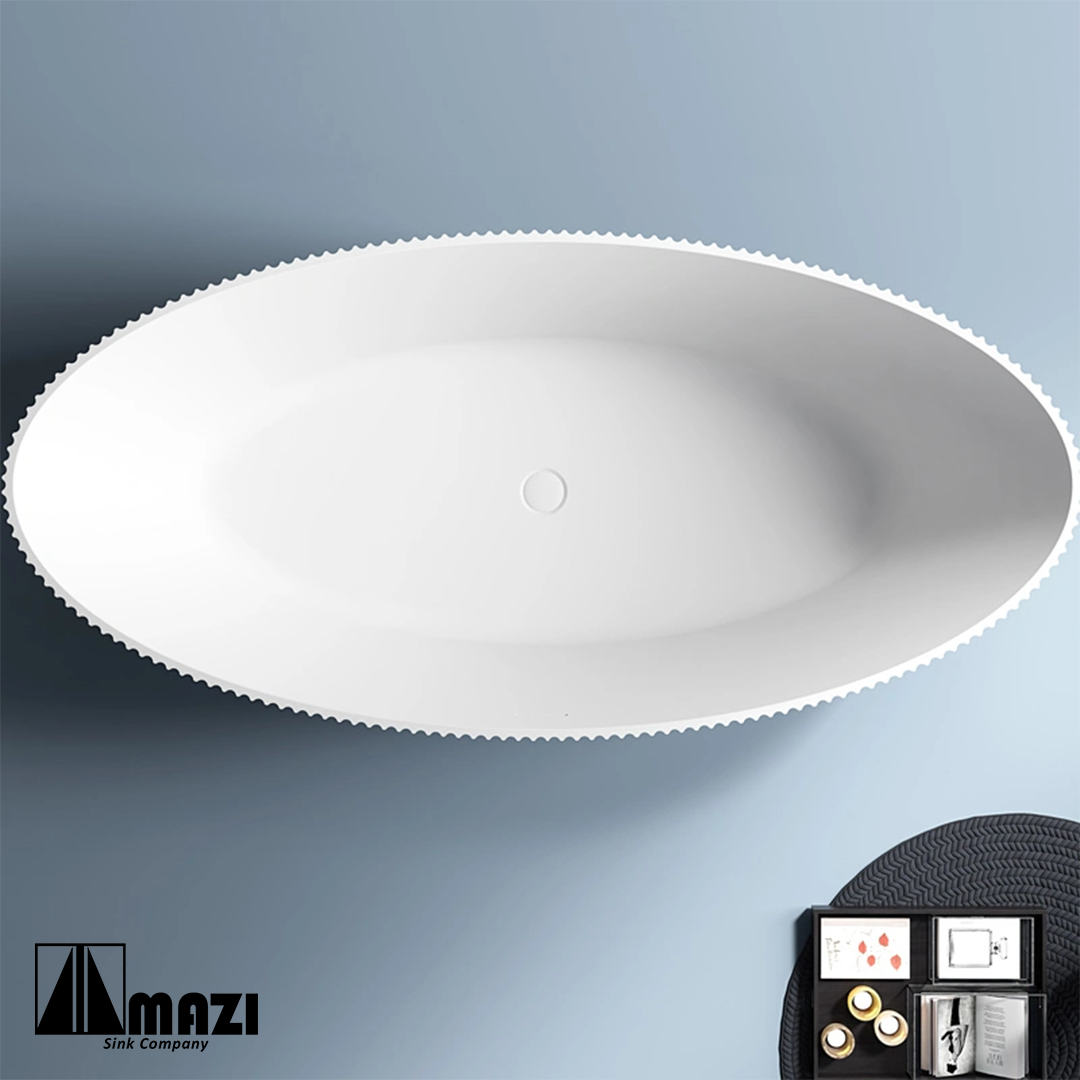ZeroSink Freestanding Acrylic Soaking Tub TW-7687 - Premium Gallery View