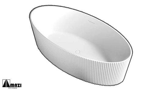 ZeroSink Freestanding Acrylic Soaking Tub TW-7687 - Premium Gallery View