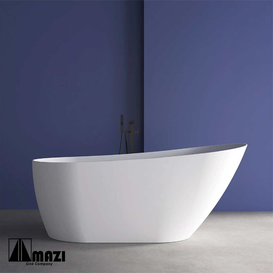 ZeroSink Freestanding Acrylic Soaking Tub TW-7728 - Premium Gallery View