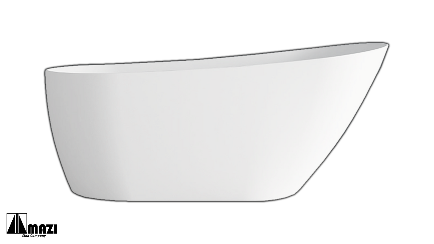ZeroSink Freestanding Acrylic Soaking Tub TW-7728 - Premium Gallery View
