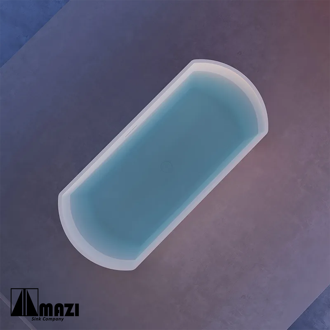 ZeroSink Freestanding Acrylic Soaking Tub TW-7761 - Premium Gallery View
