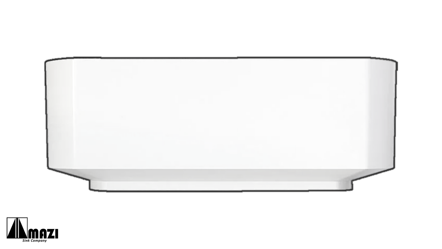 ZeroSink Freestanding Acrylic Soaking Tub TW-7761 - Premium Gallery View