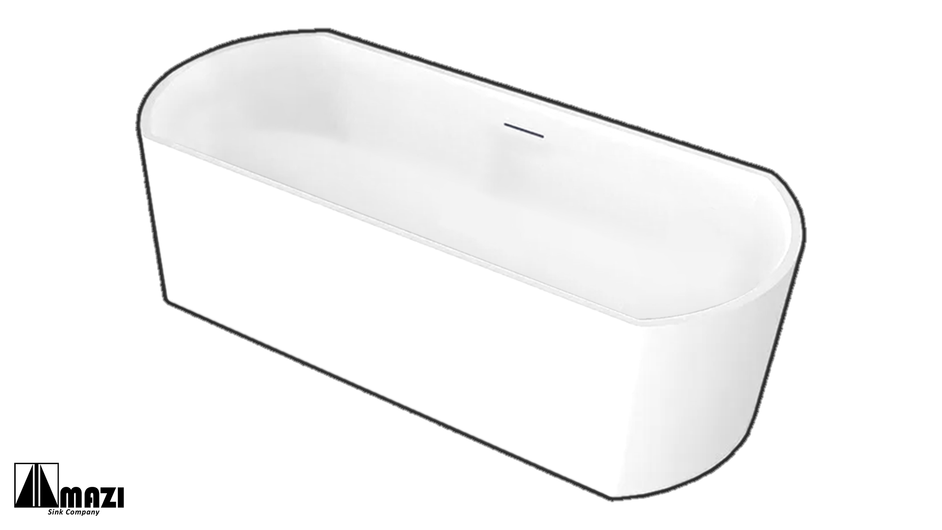 ZeroSink Freestanding Acrylic Soaking Tub TW-7761 - Premium Gallery View