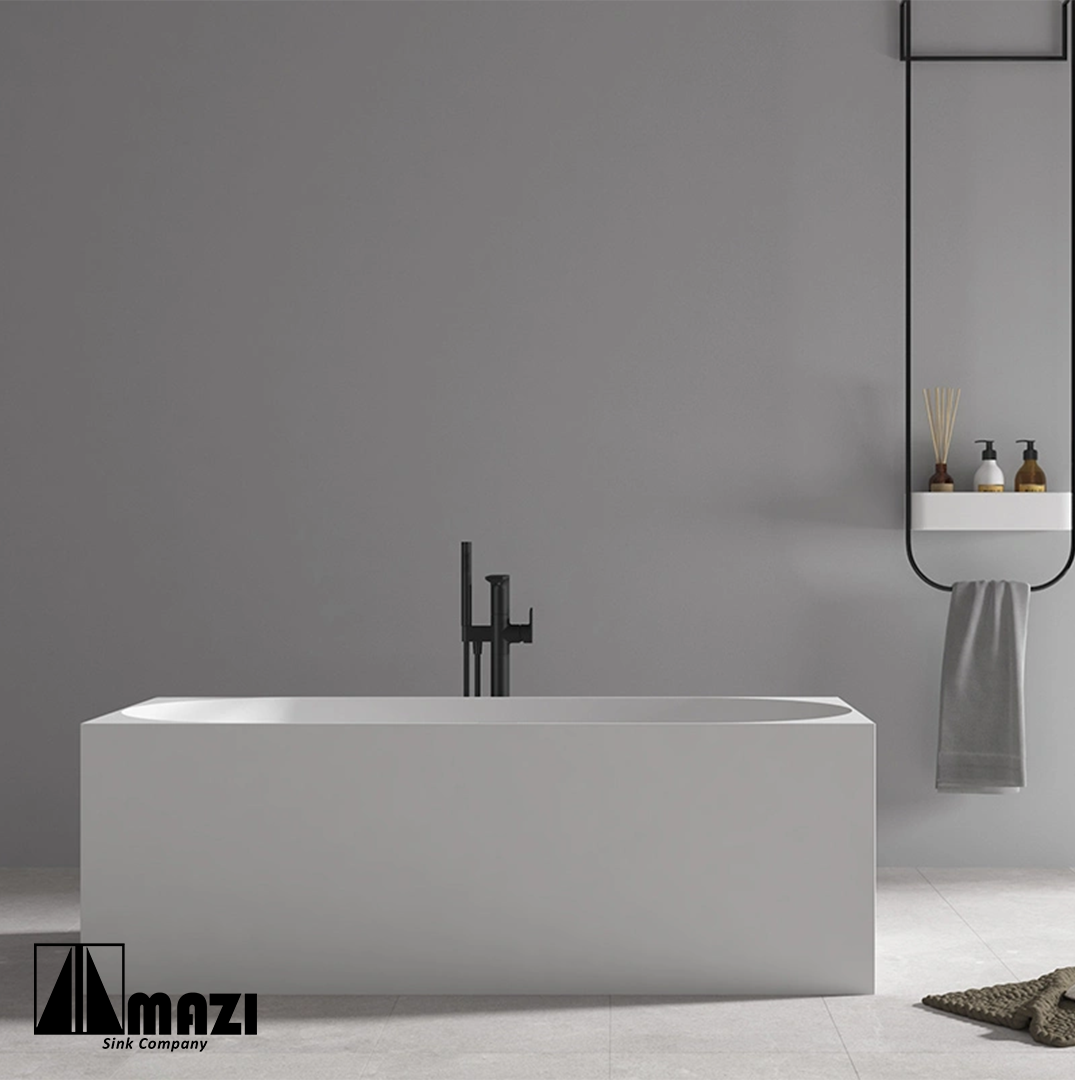 ZeroSink Freestanding Acrylic Soaking Tub TW-7785 - Premium Gallery View