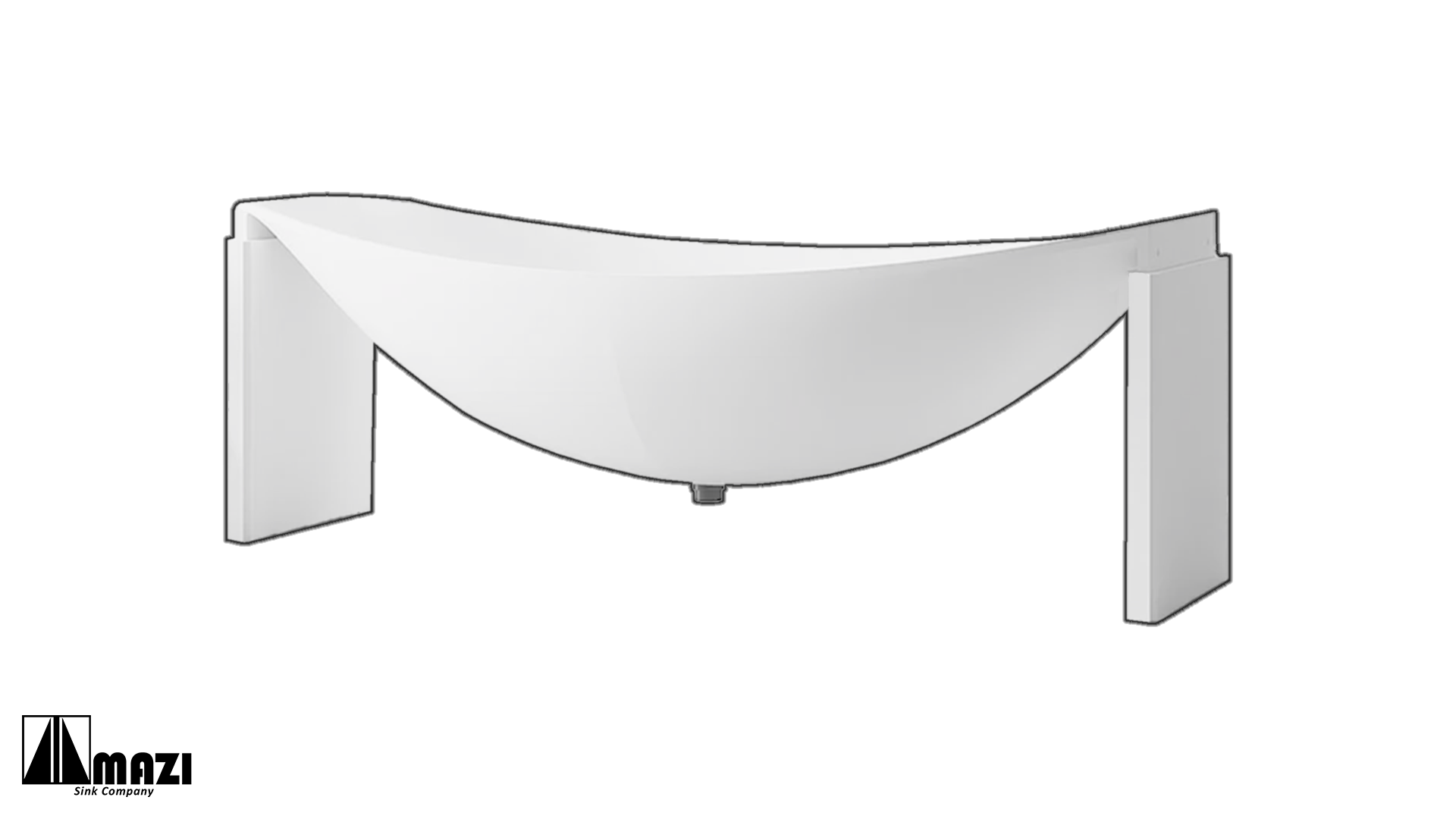 ZeroSink Freestanding Solid Surface Soaking Tub TW-8996 - Premium Gallery View