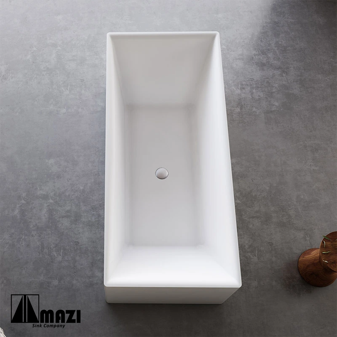 ZeroSink Freestanding Acrylic Soaking Tub XA-065 - Premium Gallery View