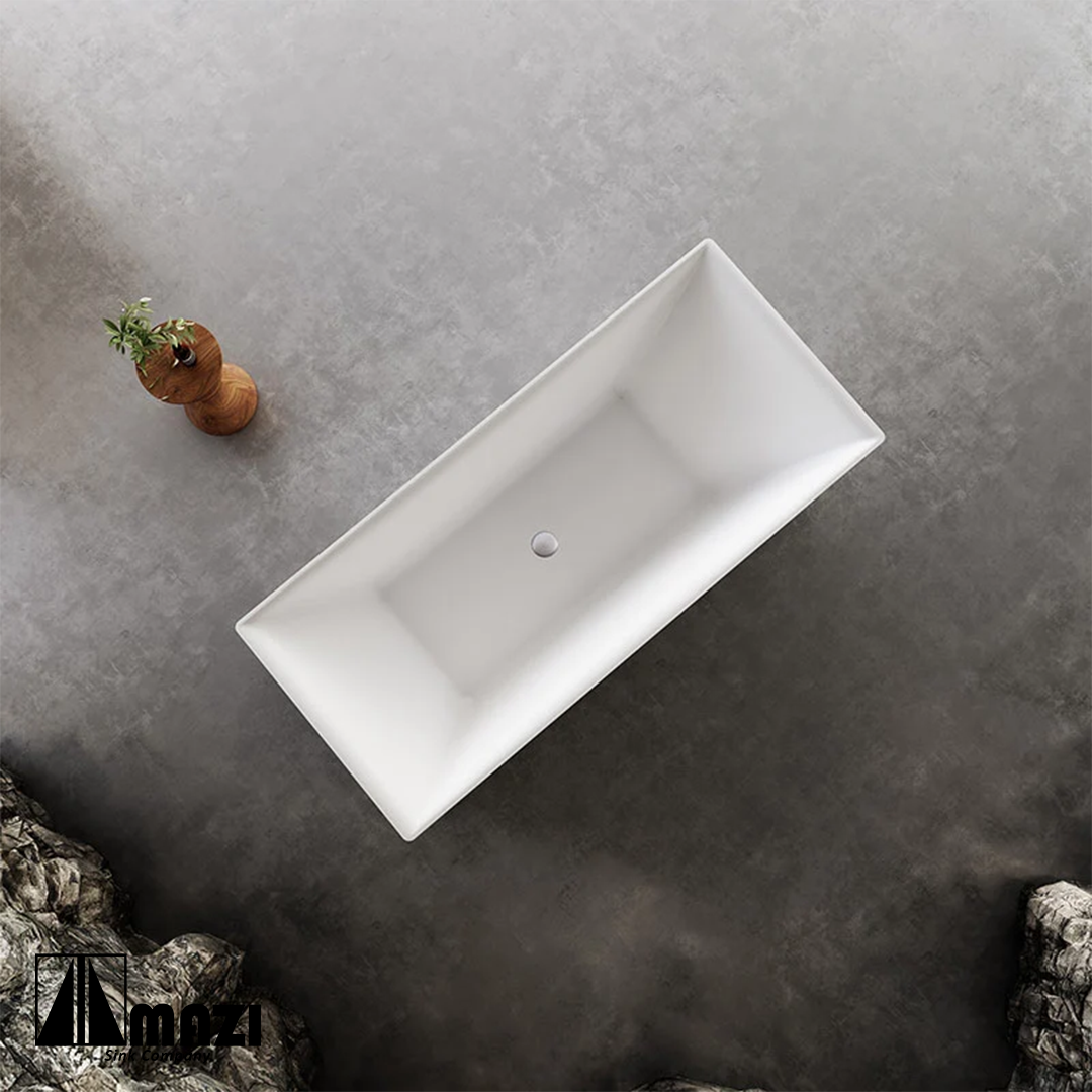 ZeroSink Freestanding Acrylic Soaking Tub XA-065 - Premium Gallery View